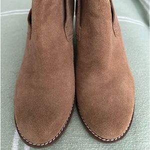 Lucky brand suede wedge bootie